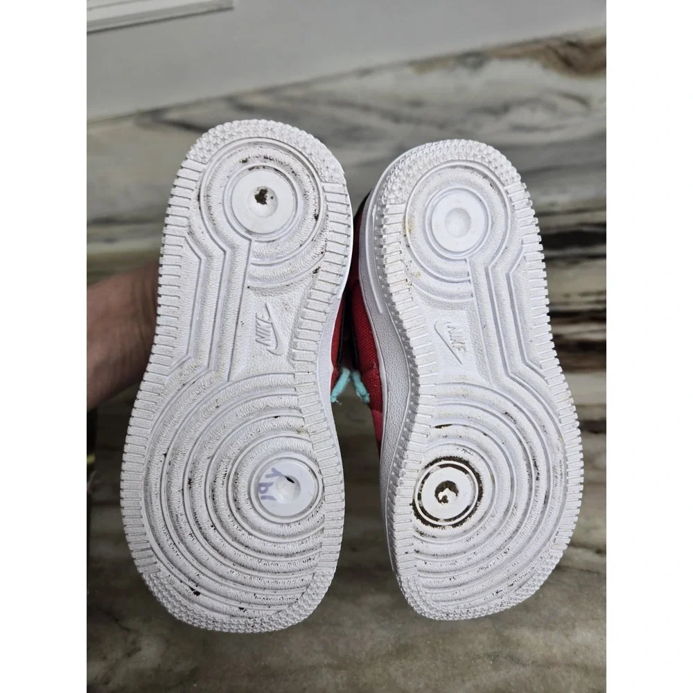 NIKE  FORCE  1 ‎ LV8 YEAR OF THE TIGER DQ5072-601 Toddler Size 9.5 Red Cat